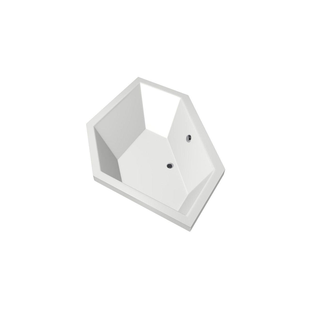 Xenz Xenz Society Hoekbad - 145x145x53 - afvoer Midden - acryl - wit 6860-01