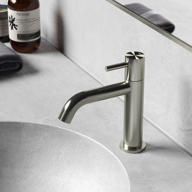 Hotbath Hotbath Archie Fonteinkraan opbouw - uitloop 12cm - RVS AR001IX