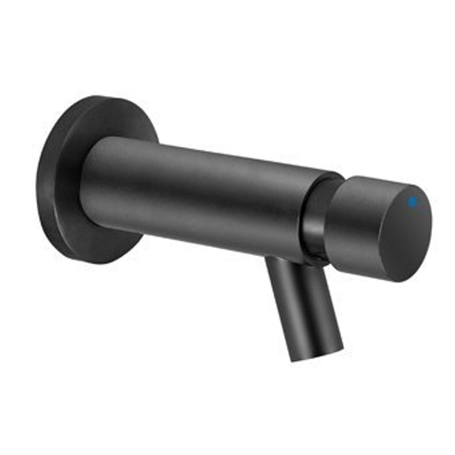 Plieger Plieger Napoli toiletkraan wandmodel zelfsluitend 1/2 looptijd 15 sec. mat zwart 80000B