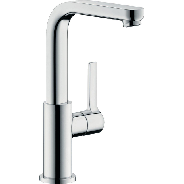 Hansgrohe Hansgrohe Metris S wastafelkraan met hoge draaibare uitloop met klikwaste chroom 31161000