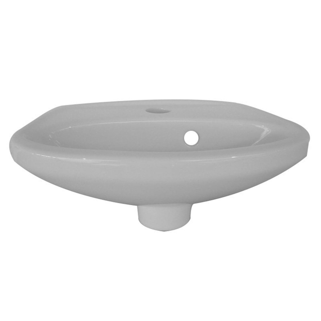 Jika Jika Euroline fontein - 36x24 cm - keramiek - glans wit h8119320000201