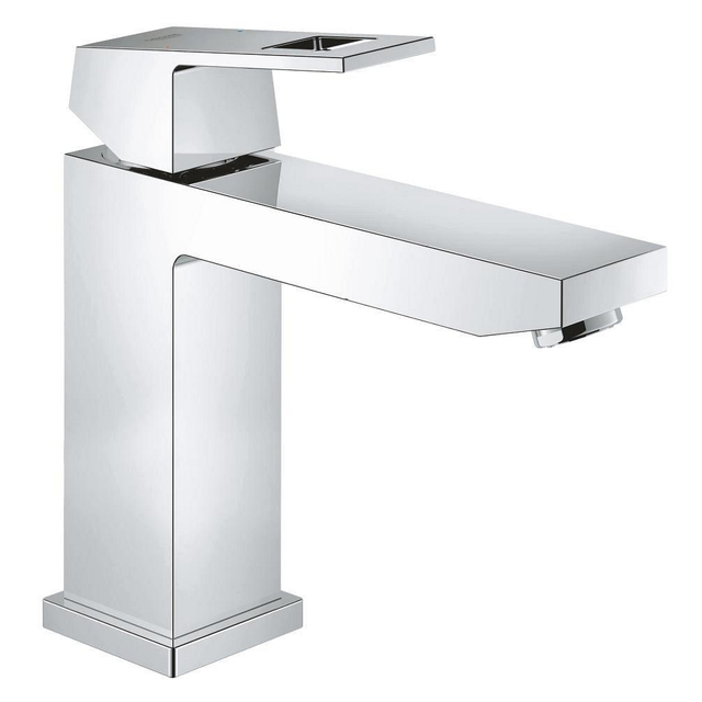 Grohe GROHE Eurocube waterbesparende wastafelkraan medium 28mm met temperatuurbegrenzer chroom 23446000