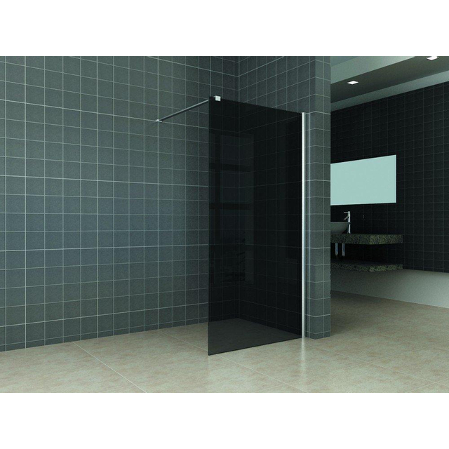Wiesbaden Wiesbaden Comfort inloopdouche 800 x 2000 x 10 mm nano rookglas/chroom 20.3965