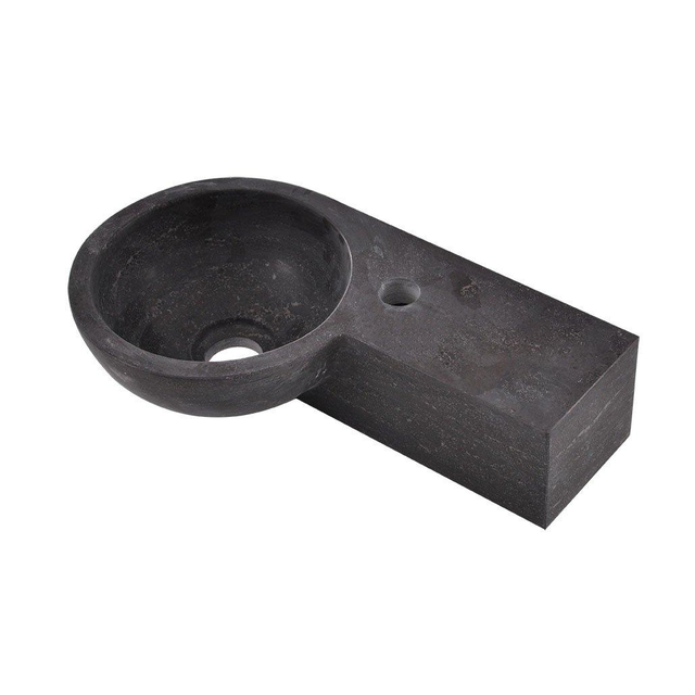 Wiesbaden Wiesbaden fontein rechts rond 40x23x10 cm hardsteen gezoet 39.3523