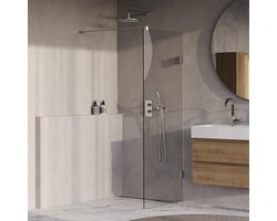 Brauer Void inloopdouche helder glas 70x200 incl. glascoating chroom GS-VOI1H70200CE