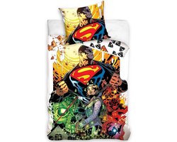 Dekbedovertrek Comic Hero - Eenpersoons - 140 x 200 cm - Katoen