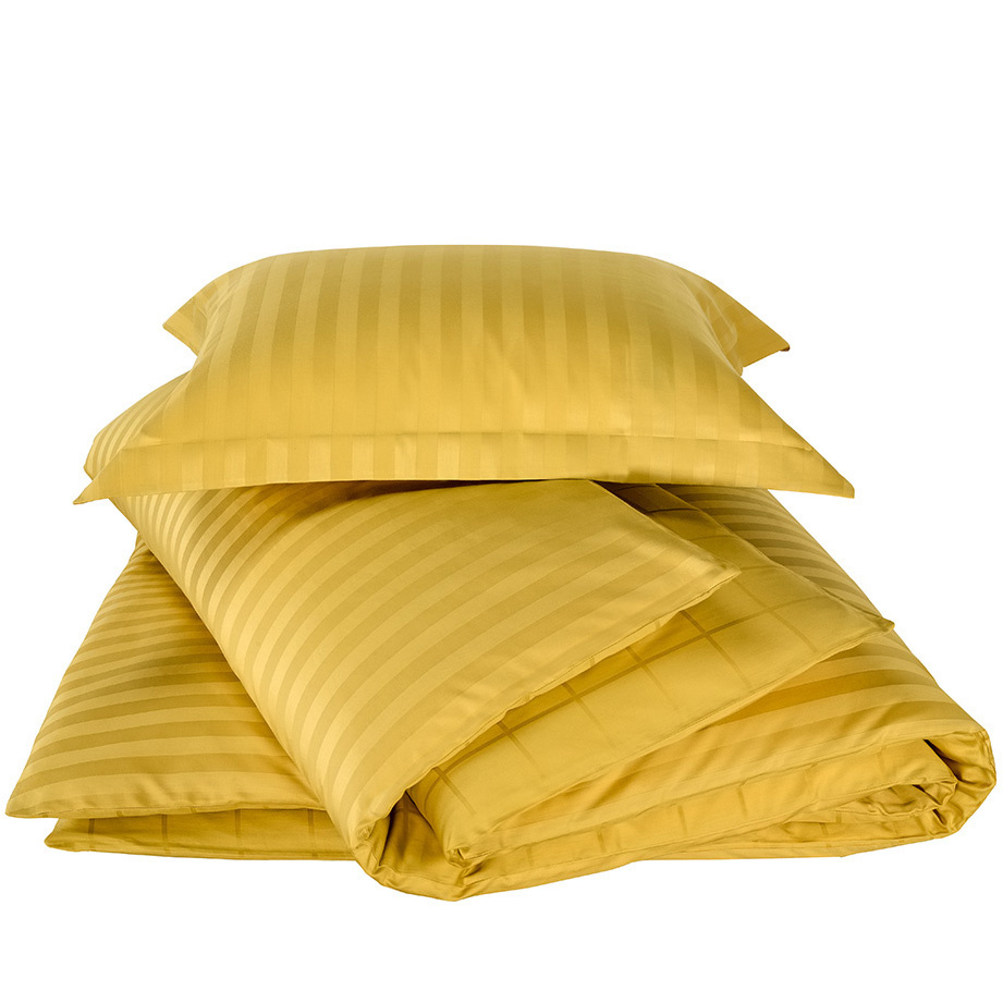 Dekbedovertrek Katoen Satijn Zygo - Eenpersoons - 140 x 220 cm - Geel