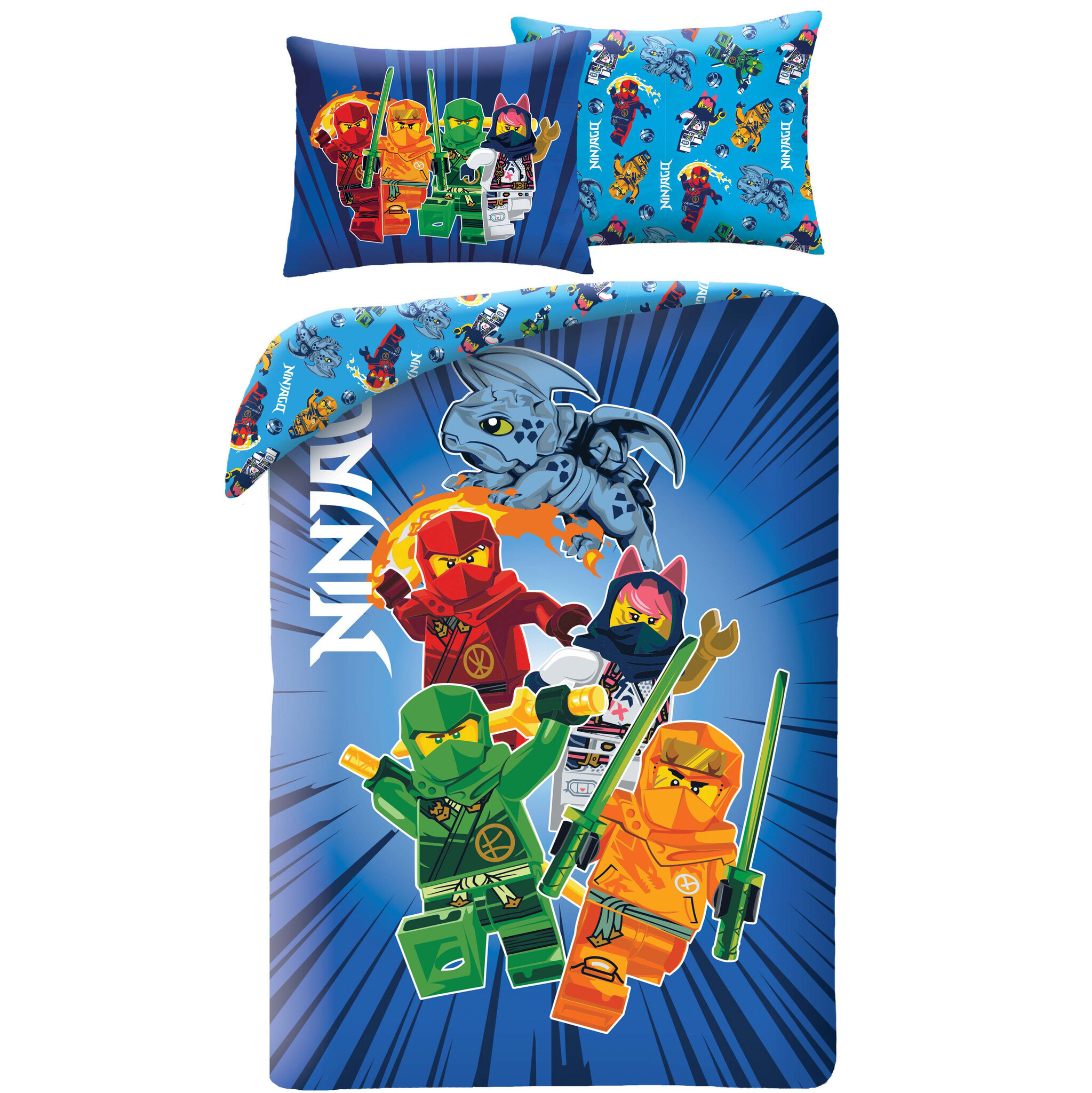 Dekbedovertrek, Mini Fig - 140 x 200 + 70 x 90 cm - Polyester