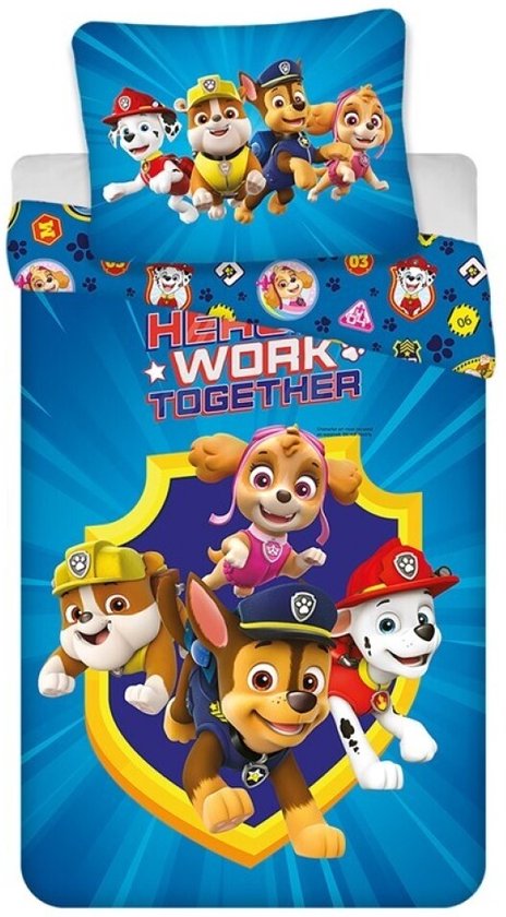 Dekbedovertrek Work Together - Eenpersoons - 140 x 200 - Katoen