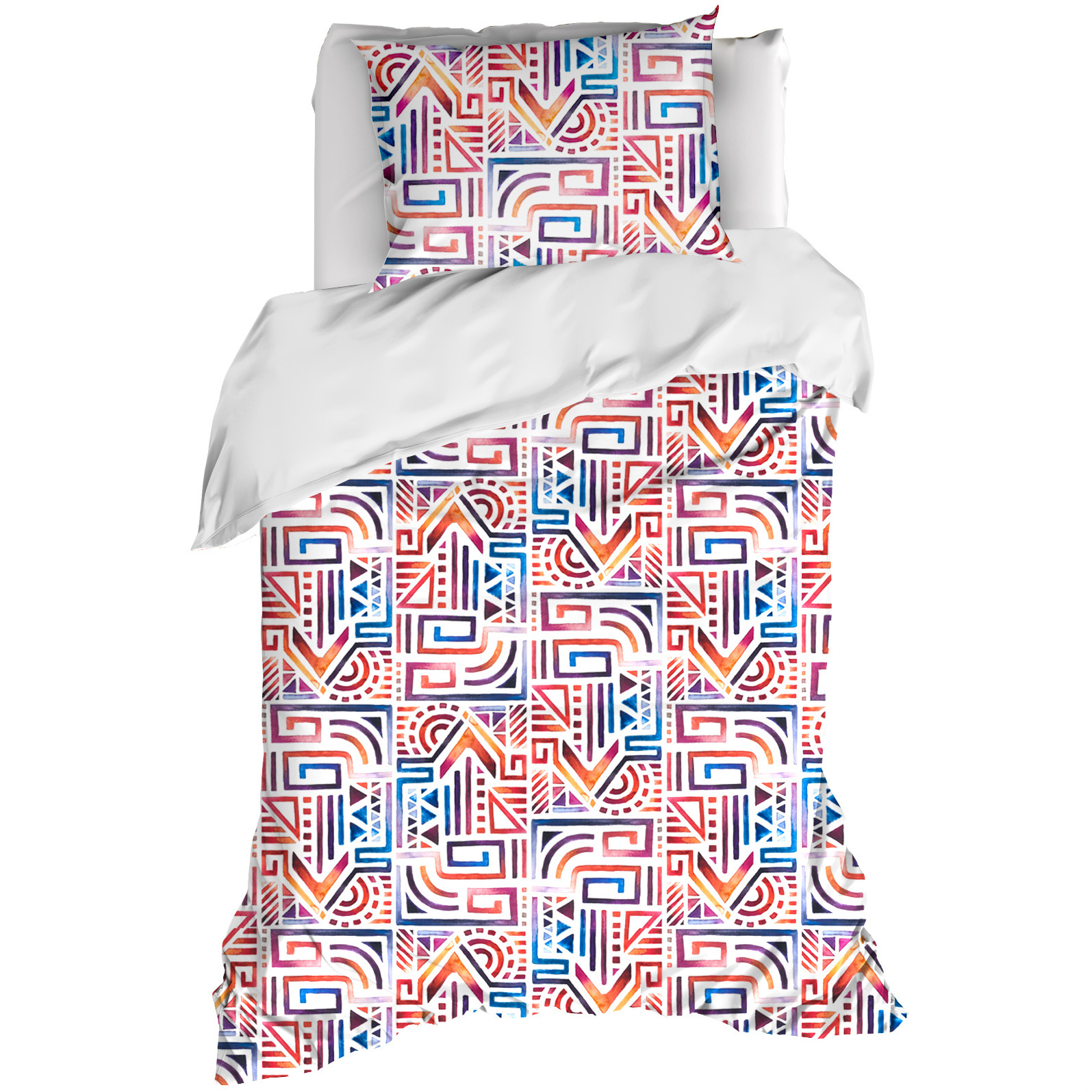 Dekbedovertrek Maya, Lychee - 140 x 200/220 - Katoen Percal