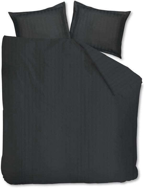 Beddinghouse Dekbedovertrek Shine Dekbedovertrek - Antraciet - Katoen Satijn - Grijs