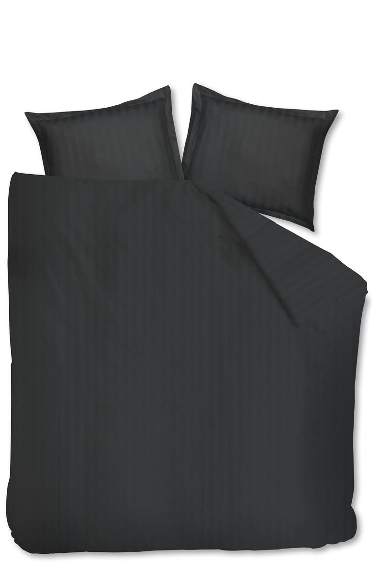 Beddinghouse Dekbedovertrek Beddinghouse Shine Dekbedovertrek - Antraciet - Katoen Satijn - Grijs