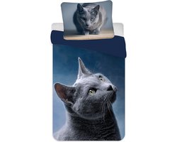 Dekbedovertrek Kat - Eenpersoons - 140 x 200 cm - Polyester