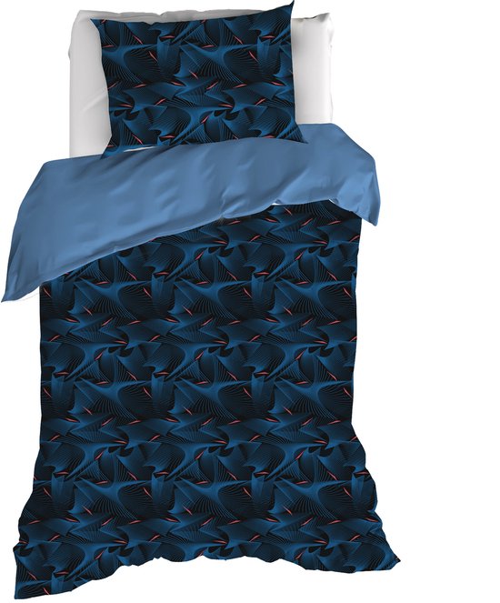 Dekbedovertrek Cobra, Blue Fusion - 140 x 200/220 - Katoen Percal