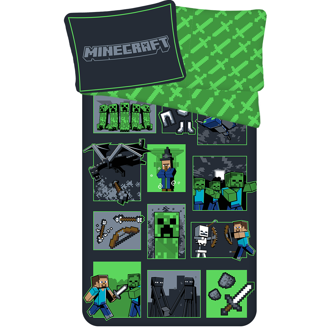 Dekbedovertrek Survival Mode - 140 x 200 cm / 70 x 90 cm - Katoen