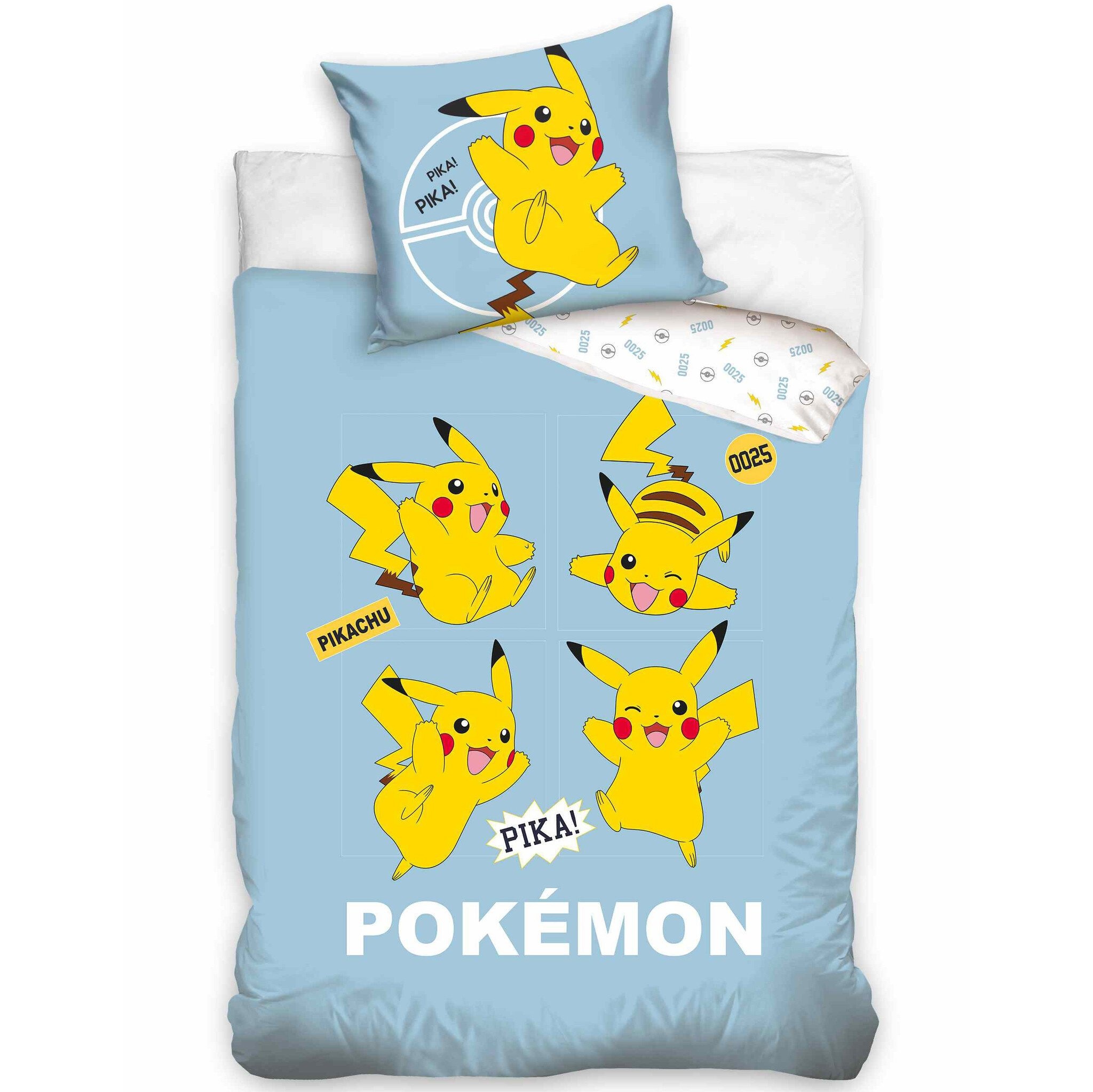 Dekbedovertrek, Pika! - Eenpersoons - 140 x 200 cm / 70 x 90 cm - Katoen