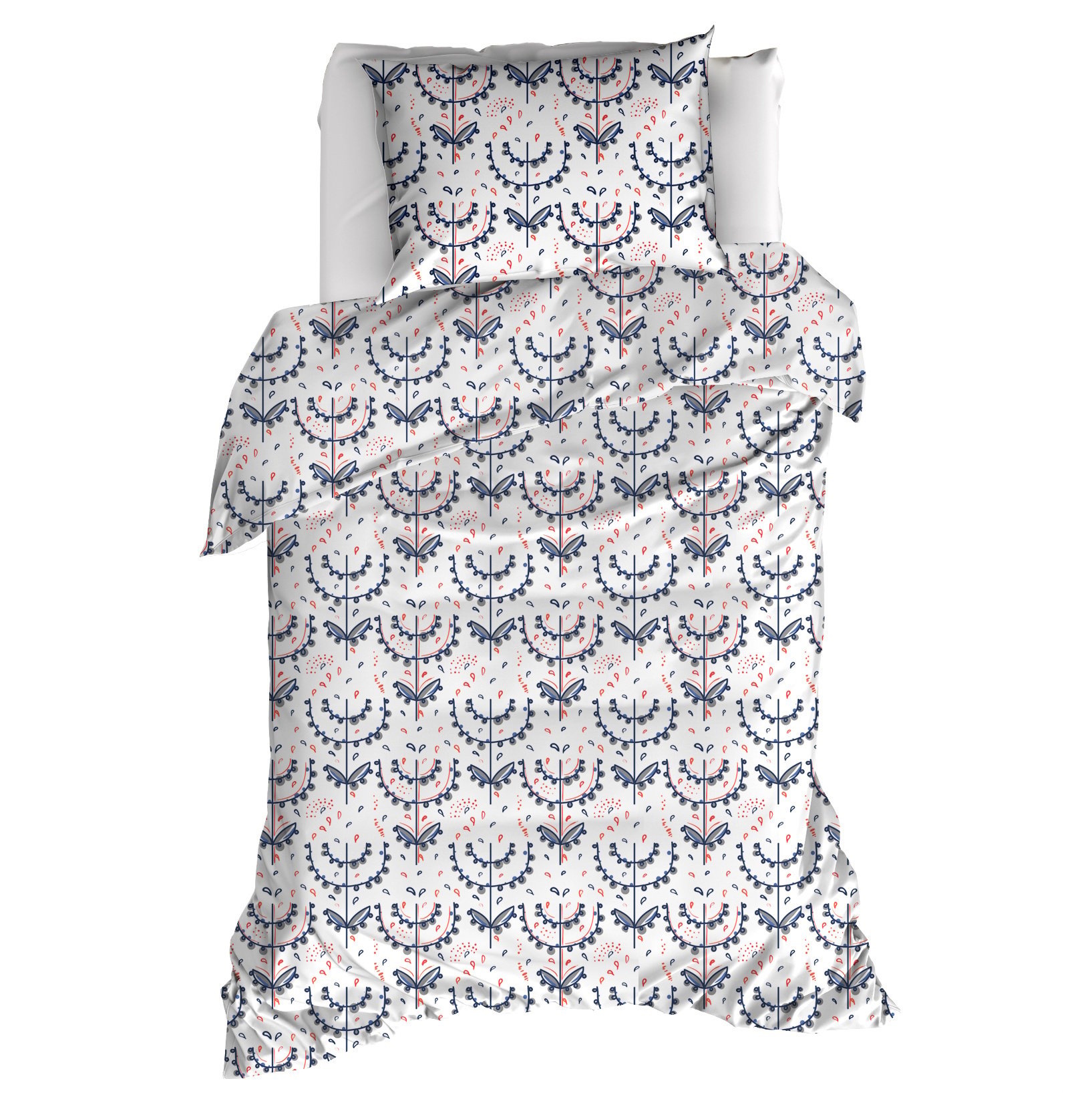 Dekbedovertrek Odil Mia - Eenpersoons - 140 x 220 cm - Katoen