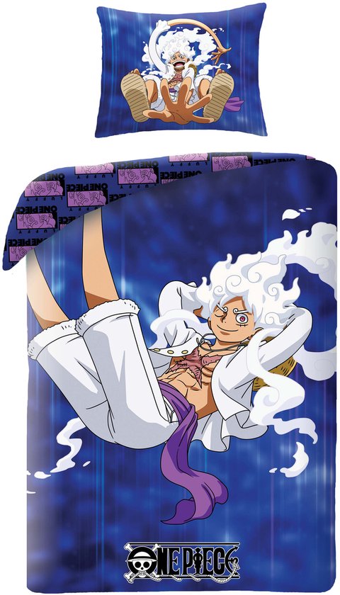 Dekbedovertrek, Devil Fruit - Eenpersoons - 140 x 200 cm / 70 x 90 cm - Katoen