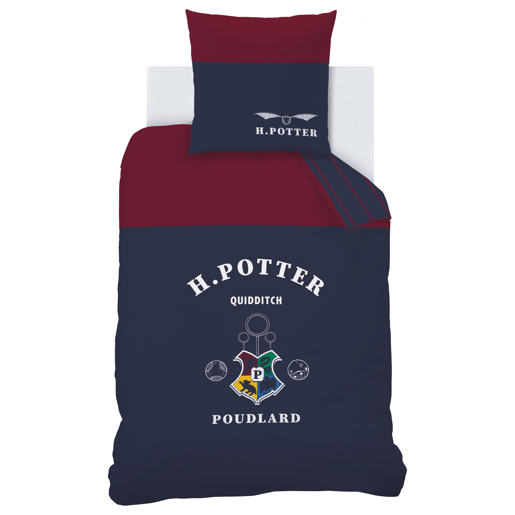 Dekbedovertrek Stripe - Eenpersoons - 140 x 200 cm - Katoen