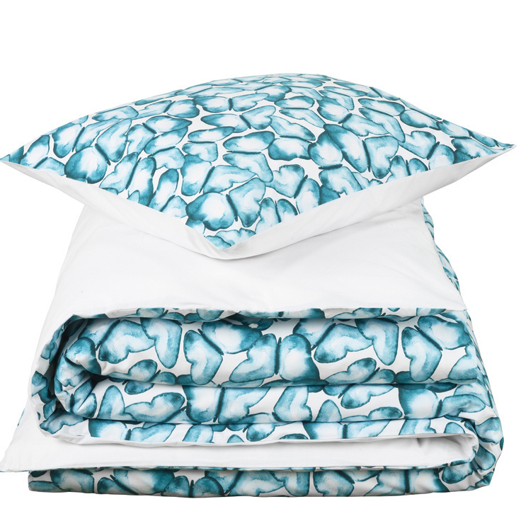 Dekbedovertrek Acana, Pool Green - 140 x 200/220 - Katoen Percal