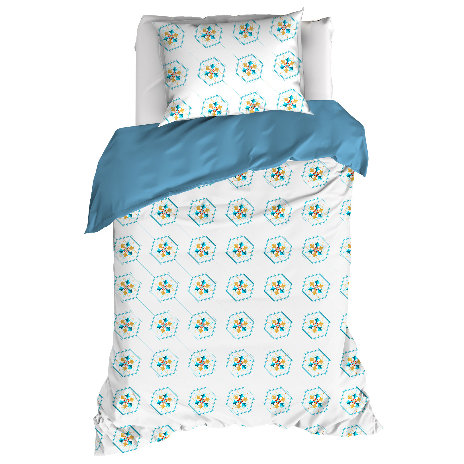 Dekbedovertrek Saga, Exotic Plume - 140 x 200/220 - Katoen Percal