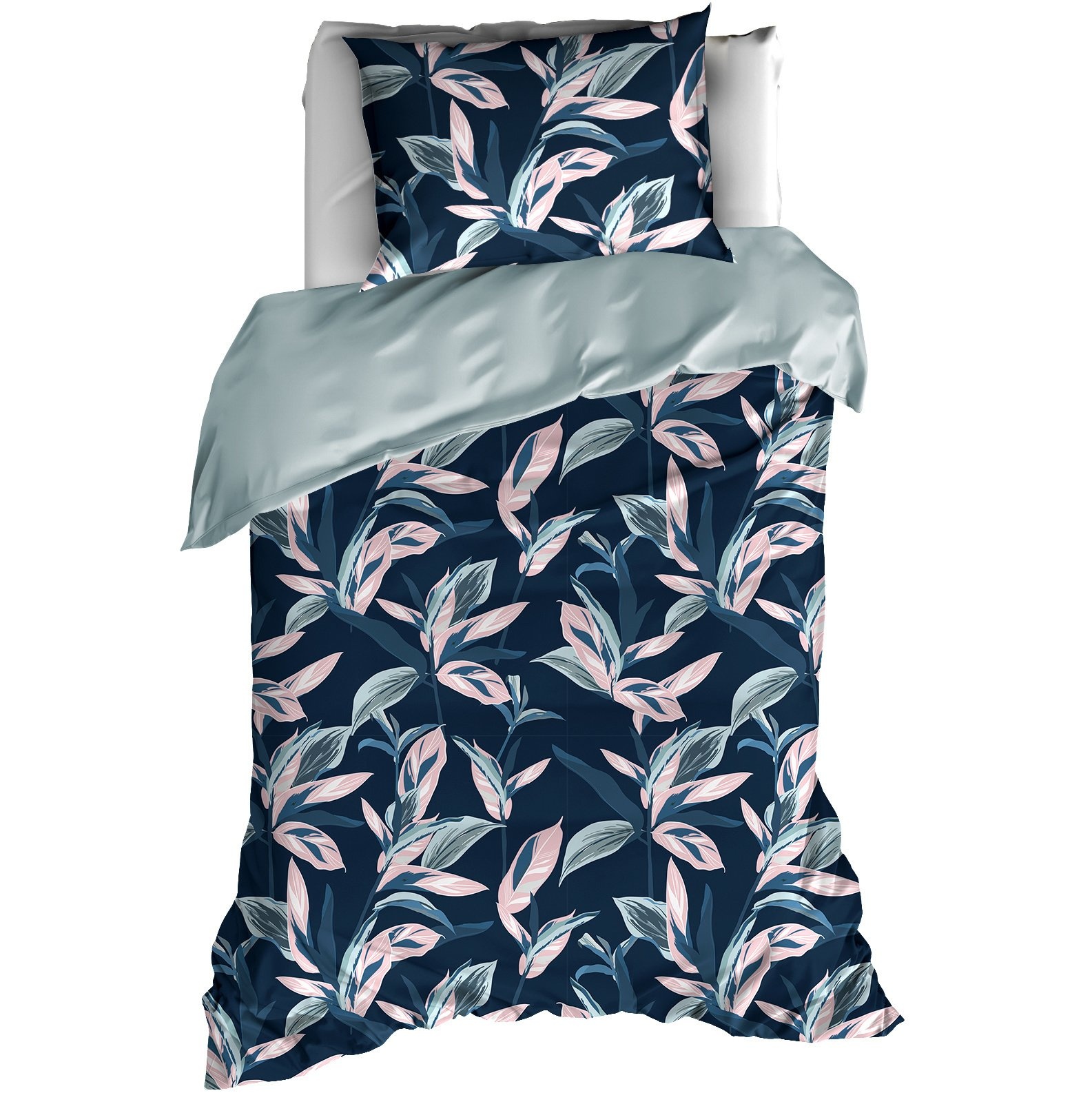 Dekbedovertrek Katoen Mowgli - Eenpersoons - 140 x 200/220 cm - Blauw