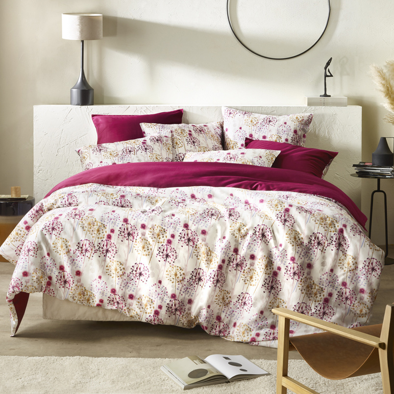 Dekbedovertrek Katoen Satijn Grace - Eenpersoons - 140 x 200/220 cm - Multi