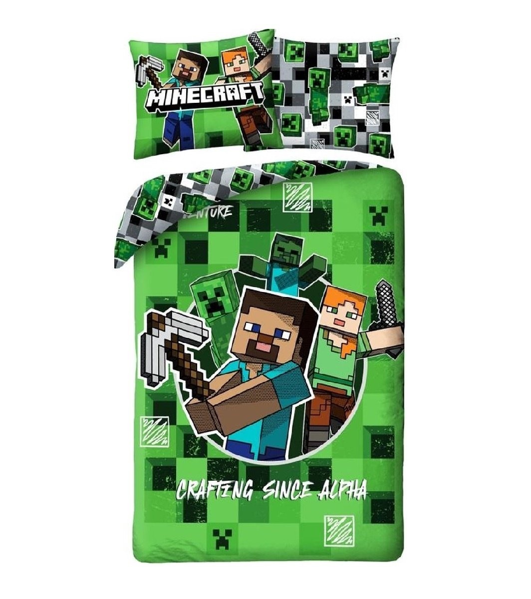 Dekbedovertrek, Crafting - Eenpersoons - 140 x 200 + 70 x 90 cm - Polyester