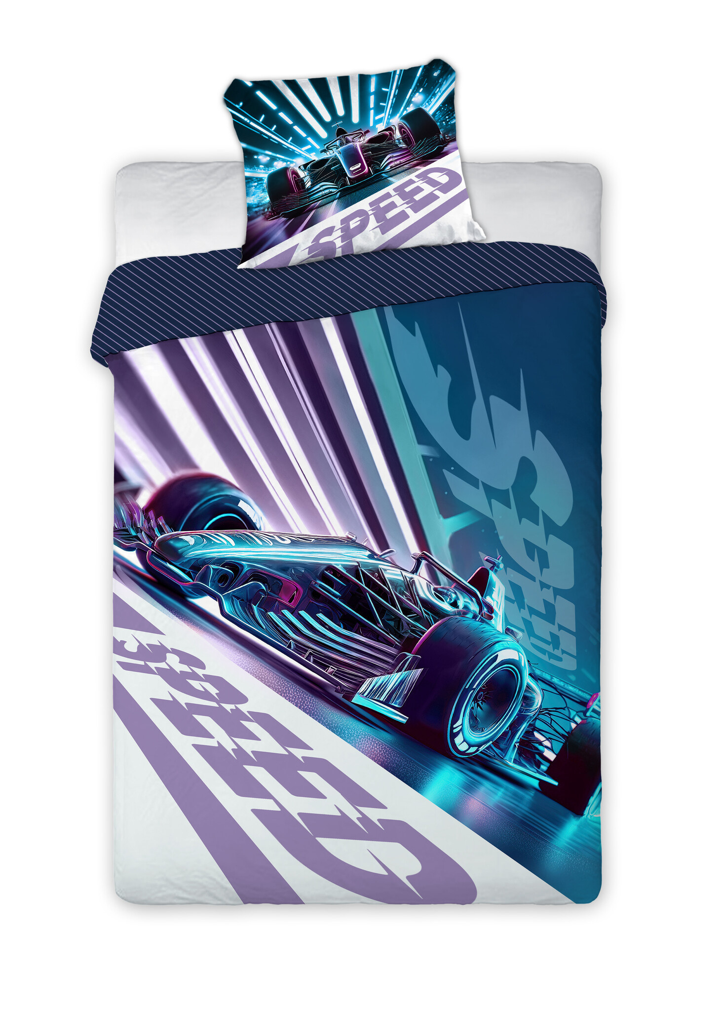 Dekbedovertrek Race Auto - 140 x 200 + 70 x 90 cm - Katoen