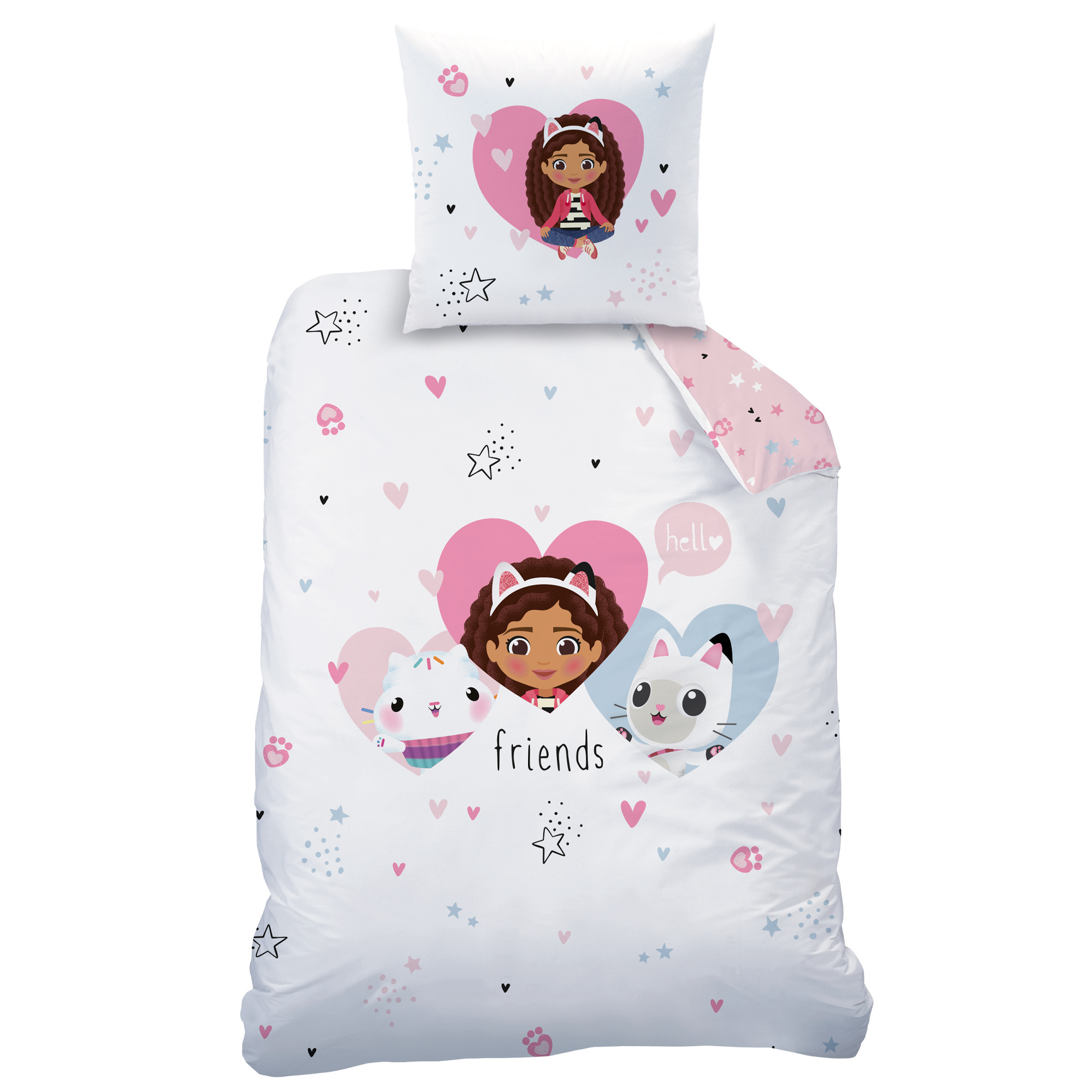 Dekbedovertrek Hearts - 140 x 200 cm - Katoen