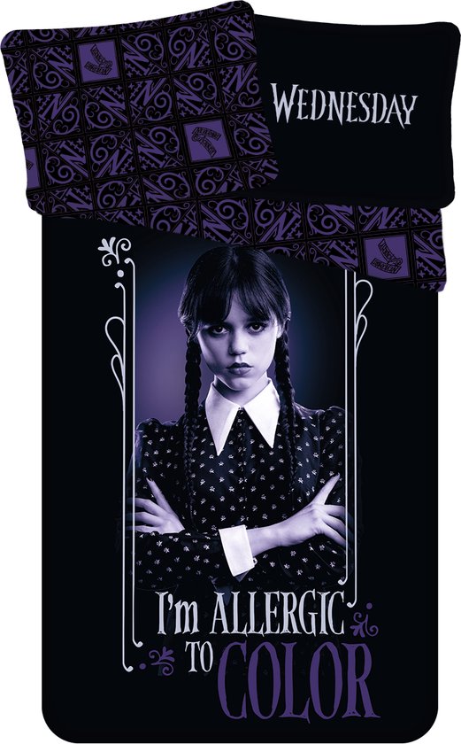 Dekbedovertrek Allergic to Color - Eenpersoons - 140 x 200 cm - Katoen