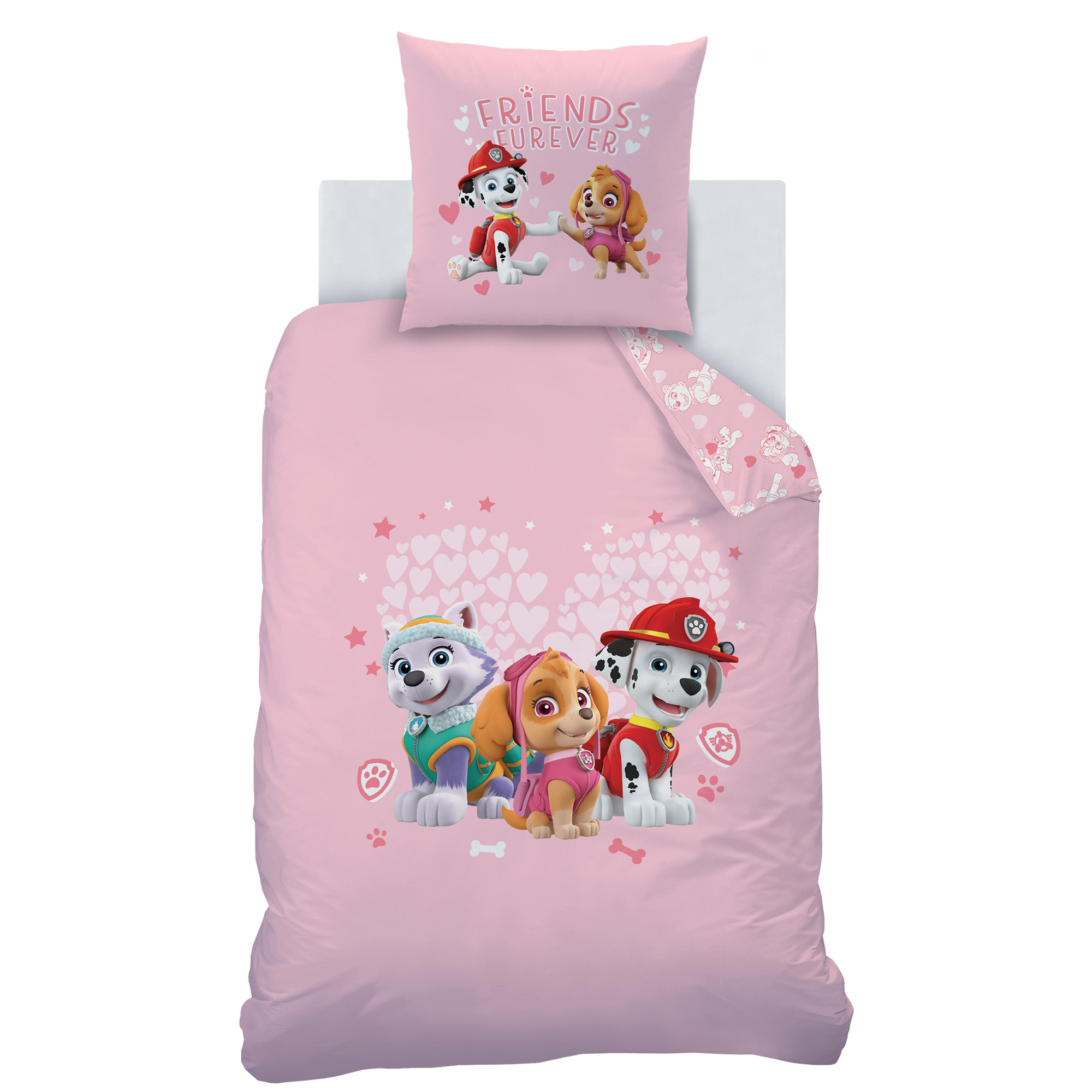 Dekbedovertrek Friends Furever - 140 x 200 + 63 x 63 cm - Katoen