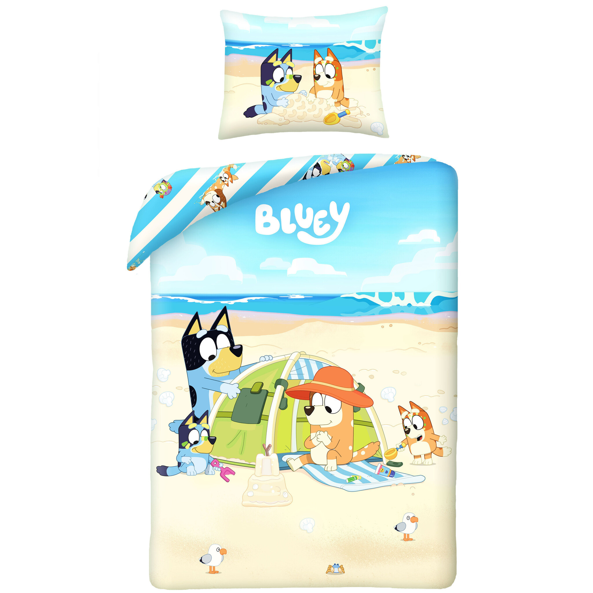 Dekbedovertrek Beach - Eenpersoons - 140 x 200 cm - Katoen