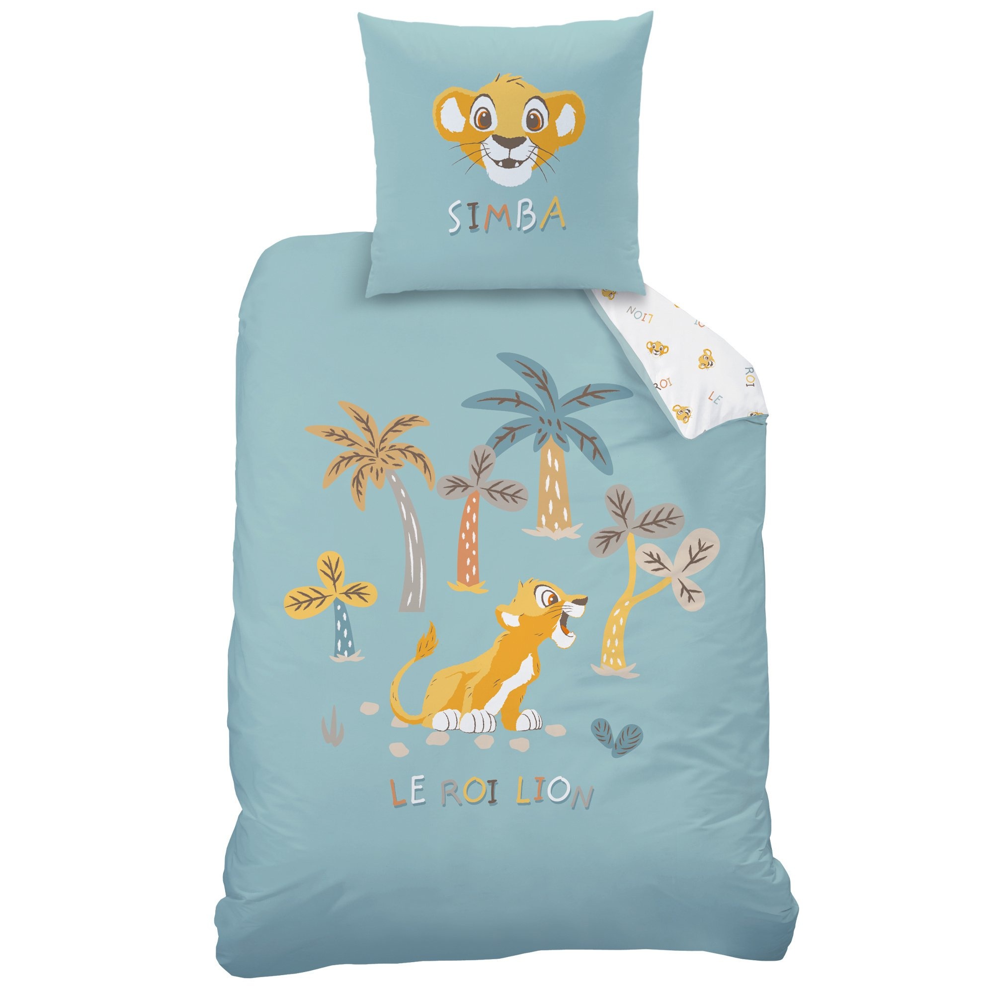 Dekbedovertrek, Savana - Eenpersoons - 140 x 200 + 63 x 63 cm - Katoen