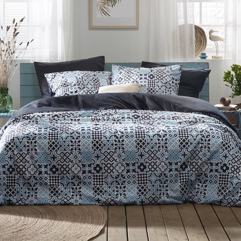 Dekbedovertrek Azula Oxyde - Eenpersoons - 140 x 200/220 - Katoen Perkal