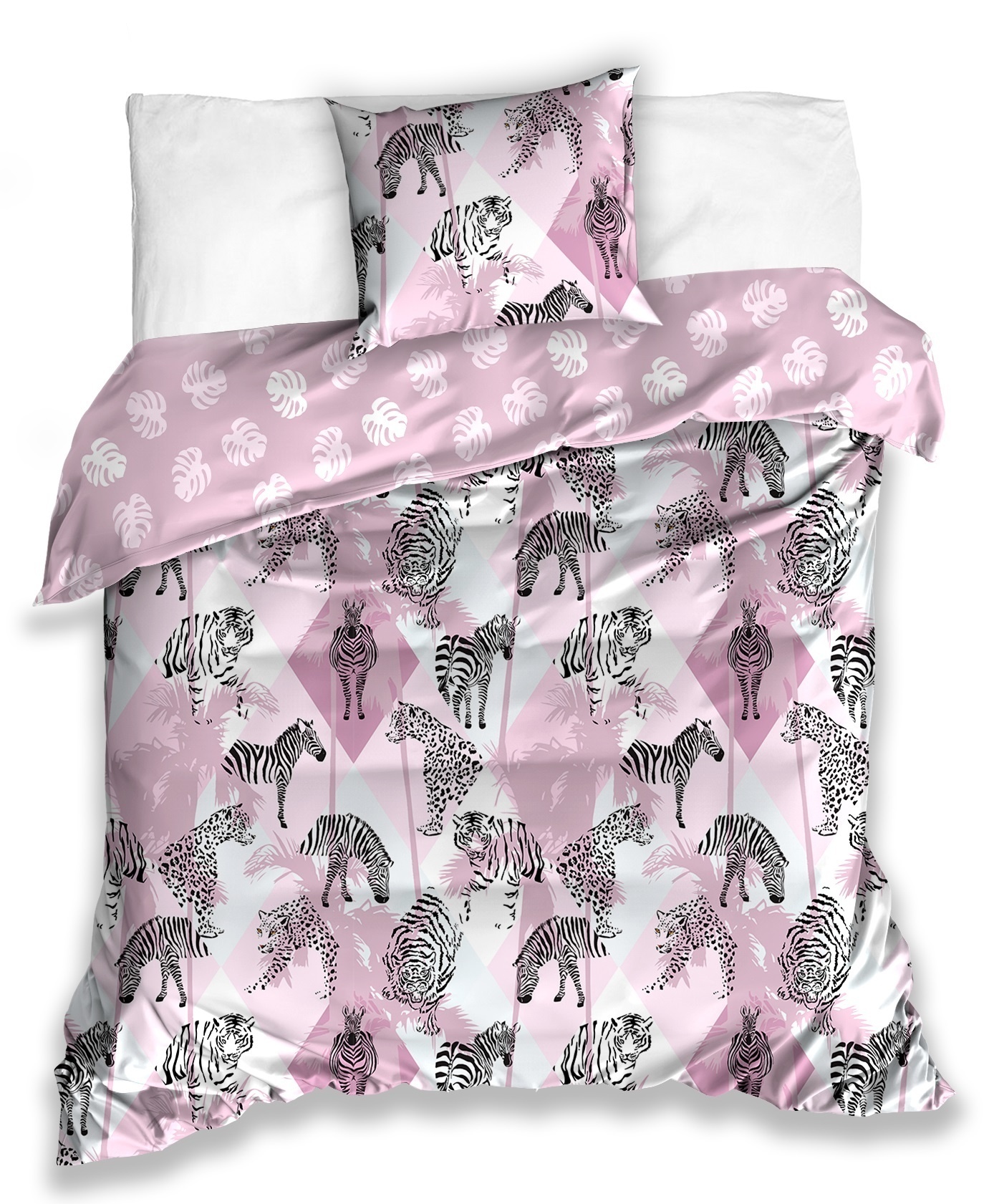 Dekbedovertrek Safari - Eenpersoons - 140 x 200 cm - Katoen