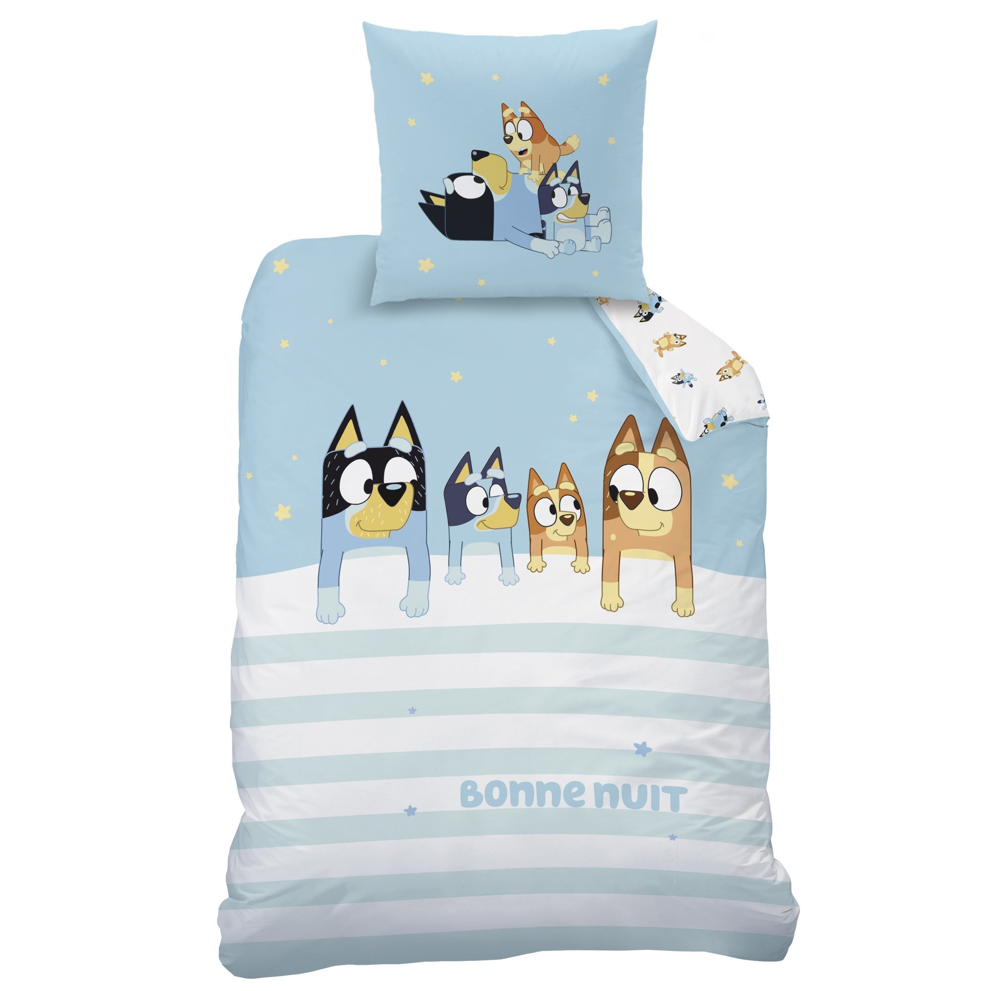 Dekbedovertrek, Together - Eenpersoons - 140 x 200 + 63 x 63 cm - Katoen