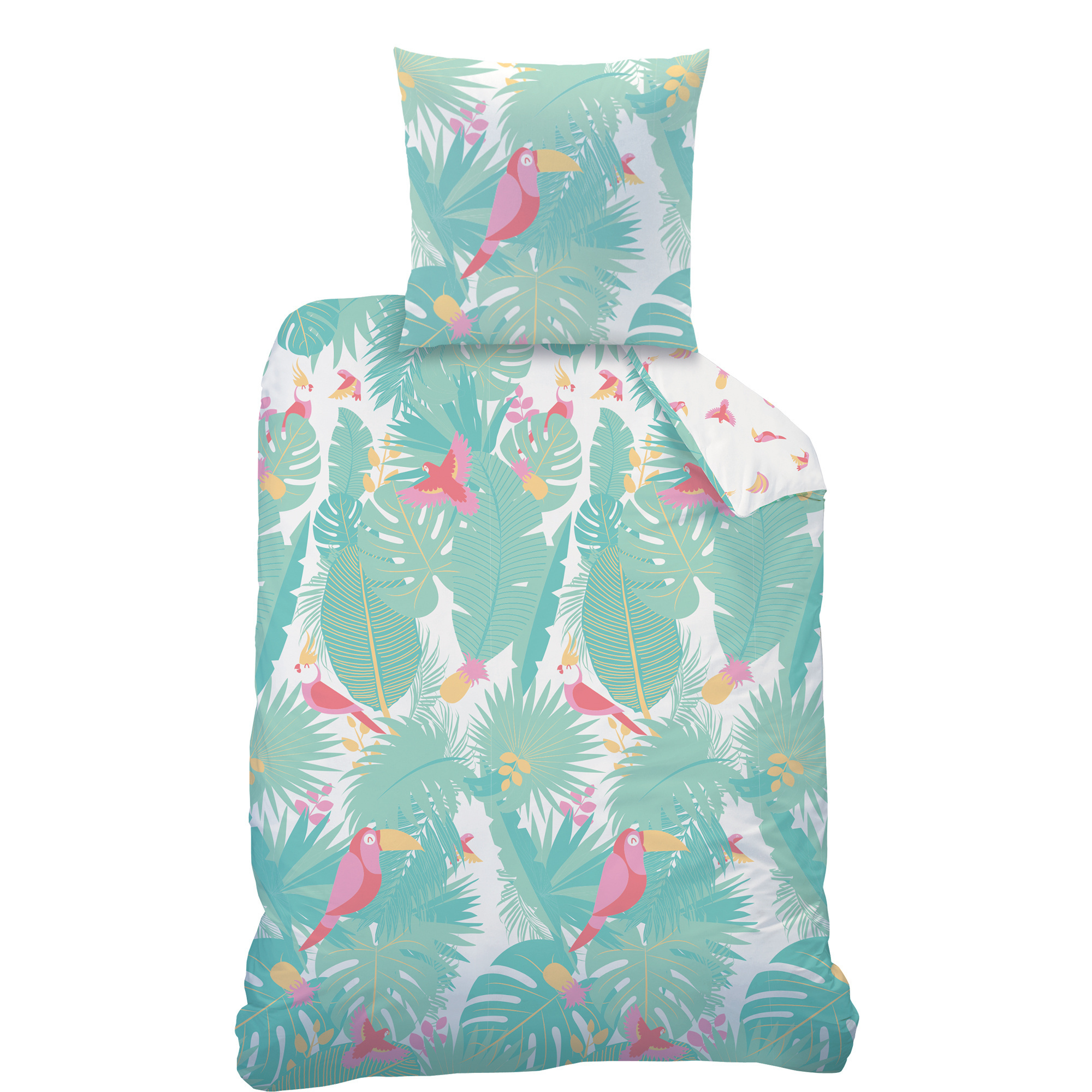 Dekbedovertrek Jungle - Eenpersoons - 140 x 200 cm - Katoen