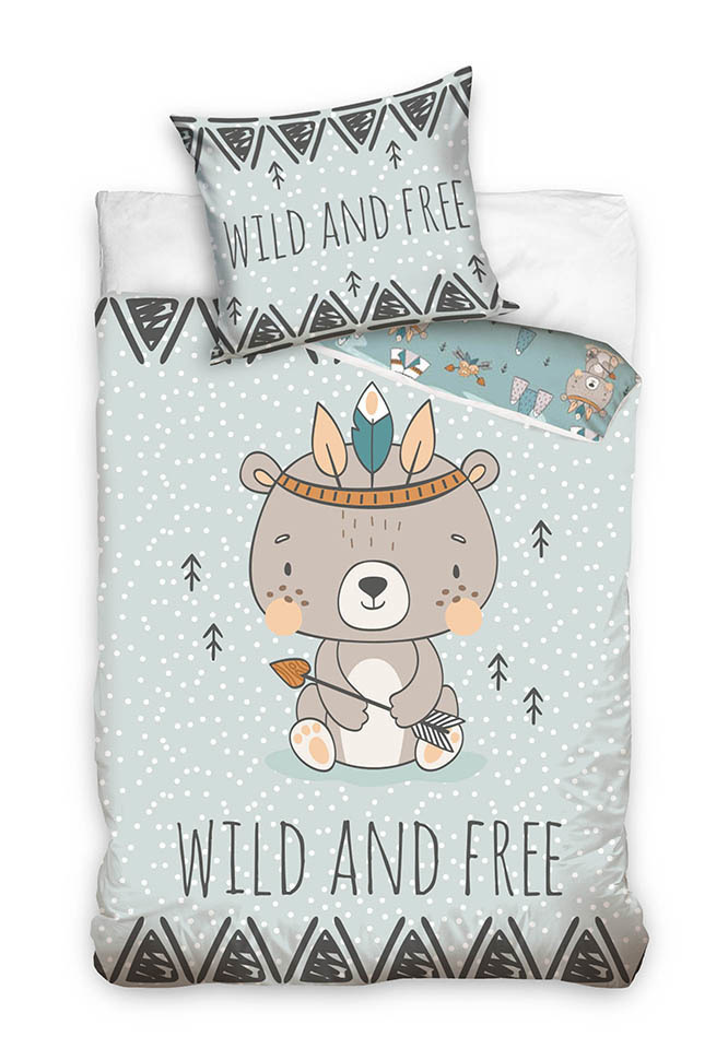 Dekbedovertrek Wild and Free - Eenpersoons - 140 x 200 cm - Katoen