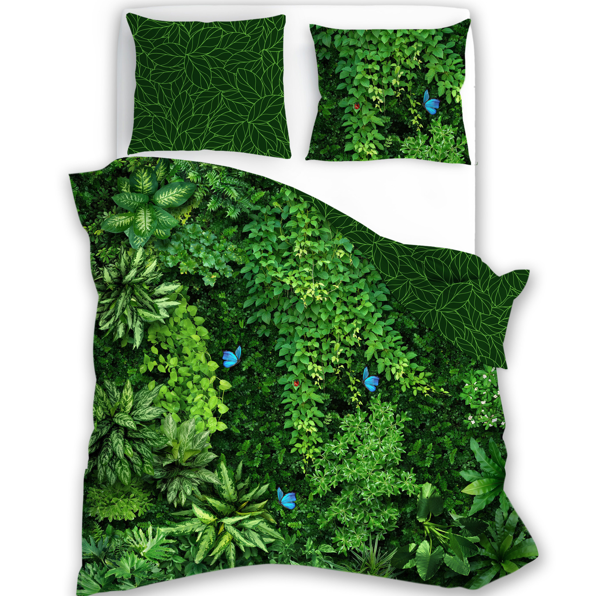 Dekbedovertrek, Garden - Eenpersoons - 140 x 200 cm - Katoen