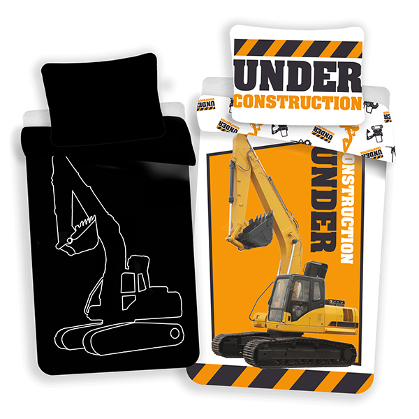 Dekbedovertrek Glow in the Dark - Eenpersoons - 140 x 200 cm - Katoen