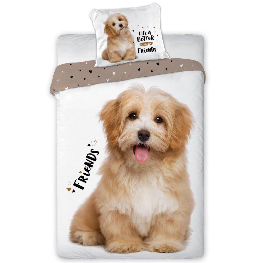 Dekbedovertrek Friends - Eenpersoons - 140 x 200 cm - Katoen