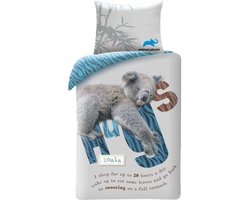 Dekbedovertrek Koala - Eenpersoons - 140 x 200 cm - Katoen