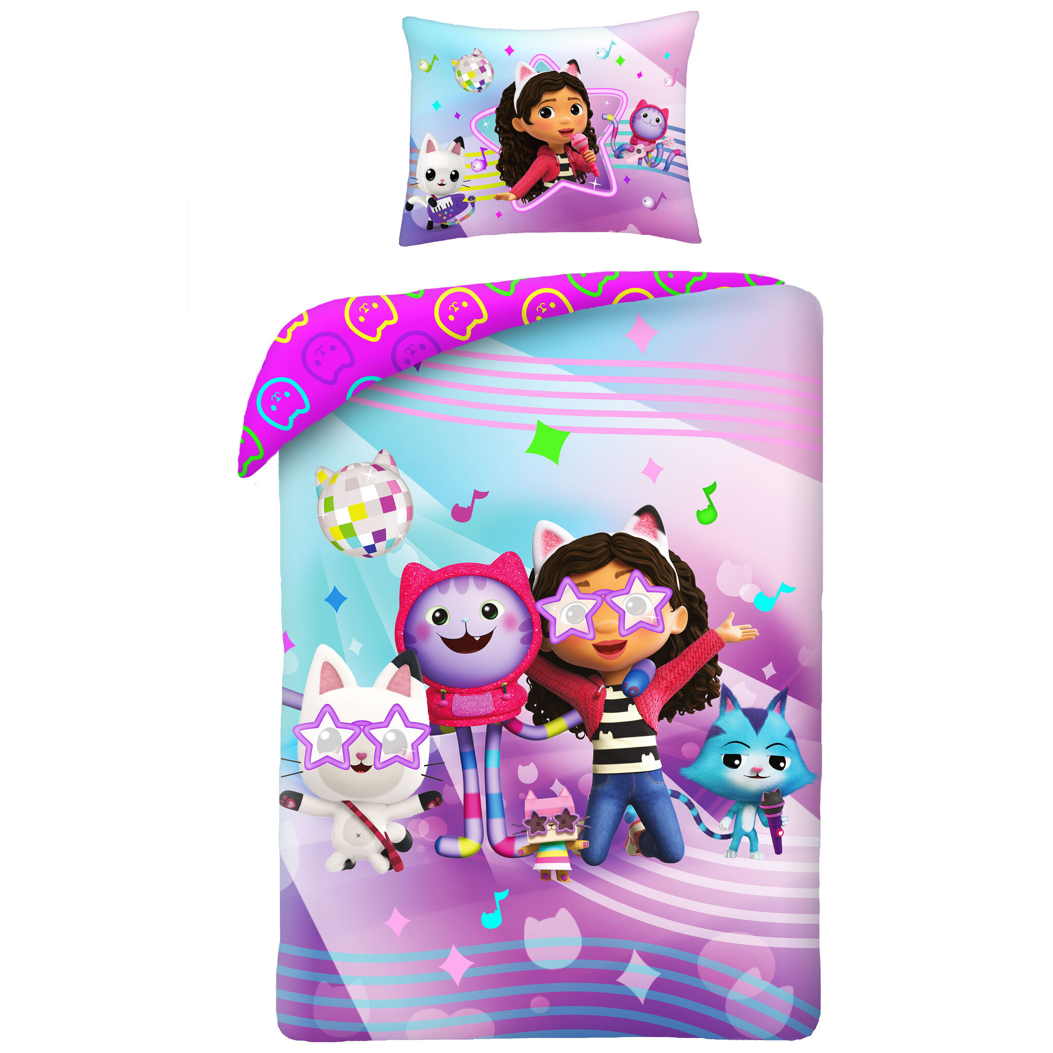 Dekbedovertrek, Stars - Eenpersoons - 140 x 200 cm - Katoen