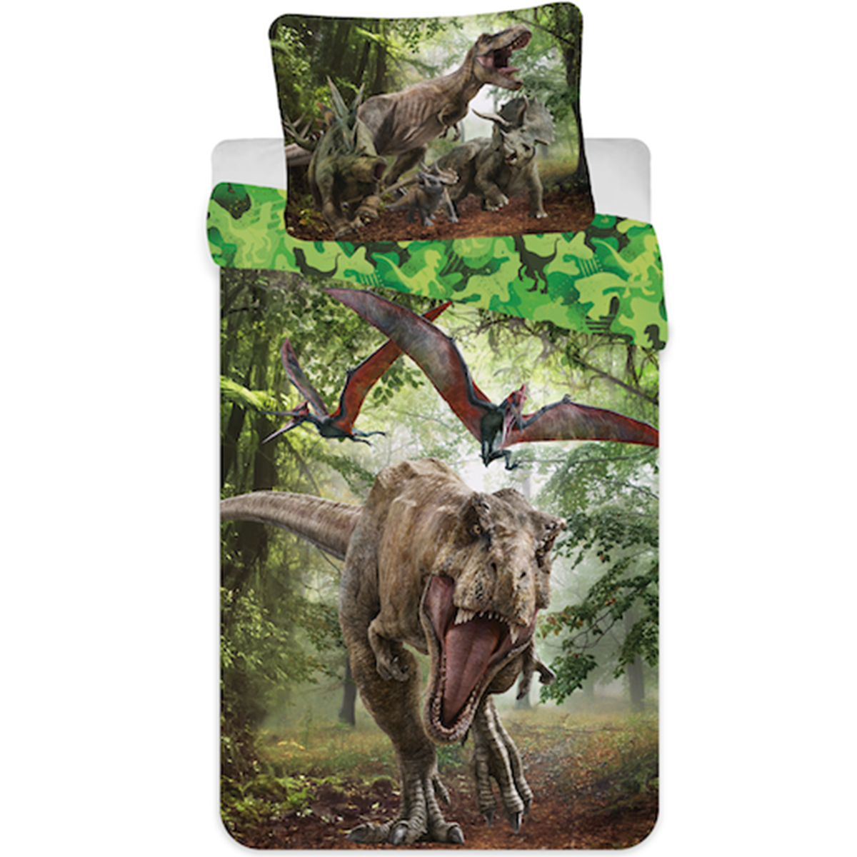 Dekbedovertrek Forest - Eenpersoons - 140 x 200 cm - Polyester