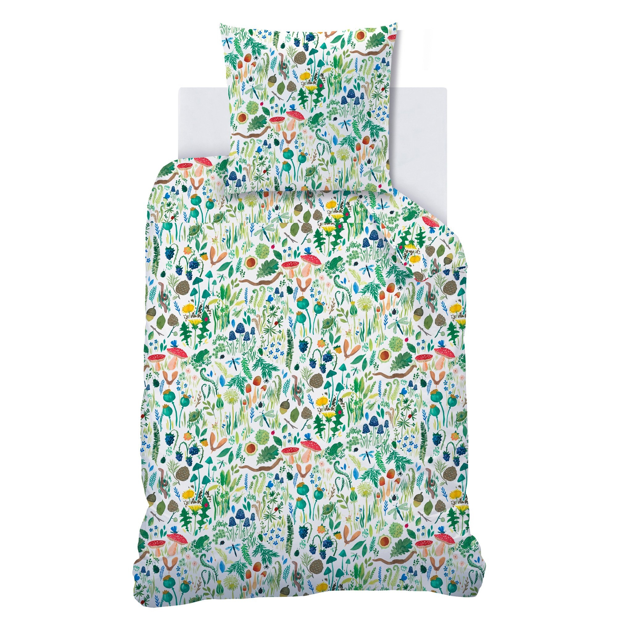 Dekbedovertrek Fauna Flora - 140 x 200 + 63 x 63 cm - Katoen