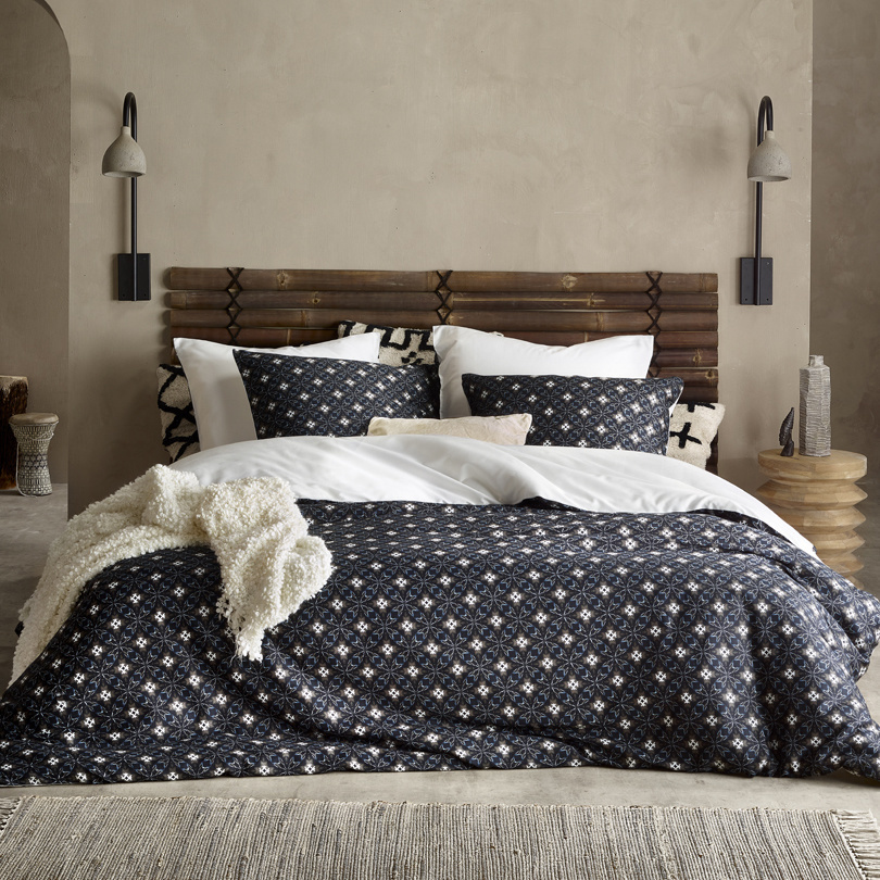 Dekbedovertrek Katoen Satijn Hero - Eenpersoons - 140 x 200/220 cm - Blauw