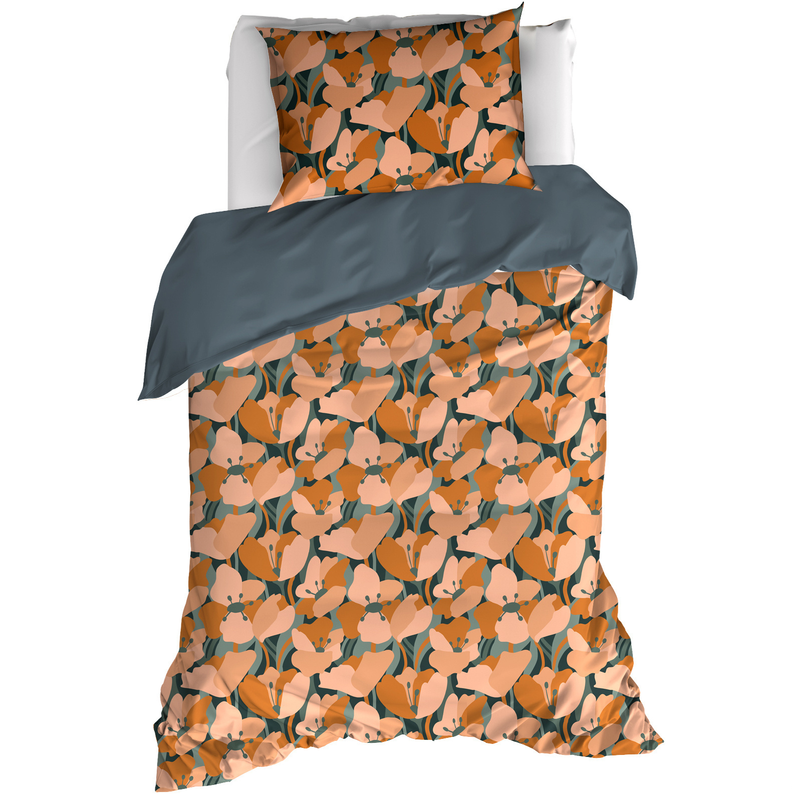 Dekbedovertrek Aria, June Bug - 140 x 200/220 - Katoen Percal