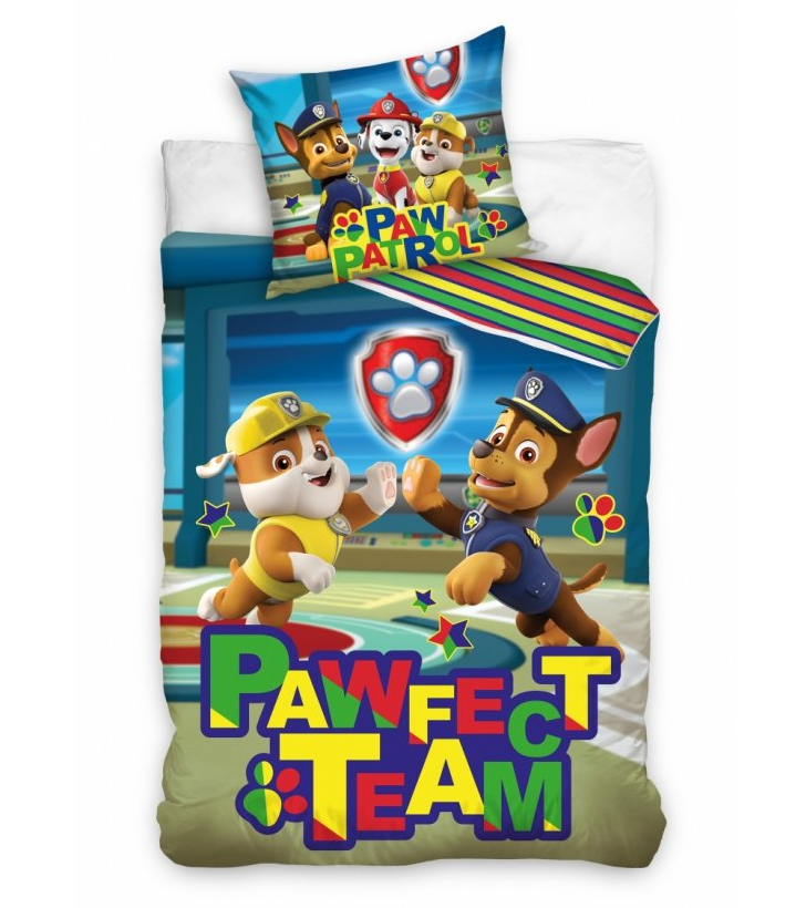 Dekbedovertrek Pawfect Team - Eenpersoons - 140 x 200 cm - Katoen