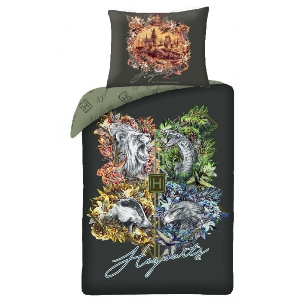 Dekbedovertrek Zweinstein Logo - Eenpersoons - 140 x 200 cm - Katoen